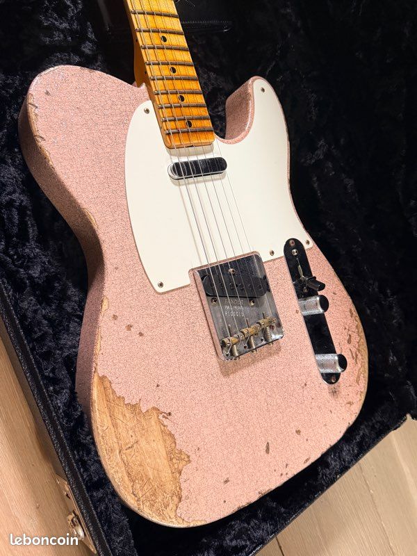 Fender Custom Shop Wildwood 10 – Telecaster 1955 Heavy Relic – Shell Pink Sparkle (image 7)