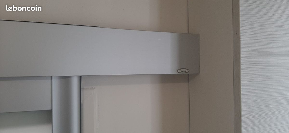 Porte coulissante verre translucide Kazed 73x244 (image 2)