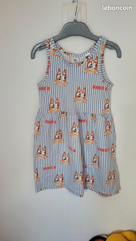 Robe d'été H&M motif Bingo (Bluey) - 4/6 ans - Très bon état (image 6)