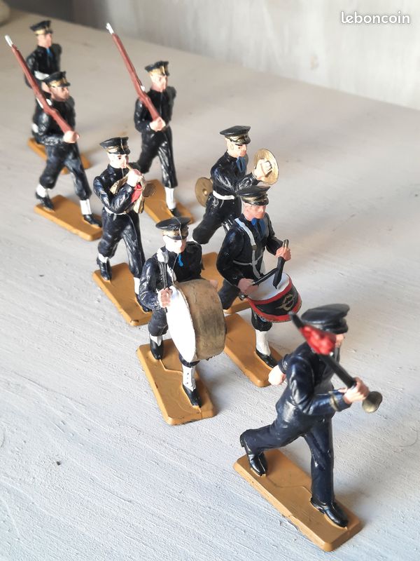 LOT DE 8 Figurines Starlux – Soldats, Infanterie & Musicien – Vintage – Bon État EUR 19,99 - FR