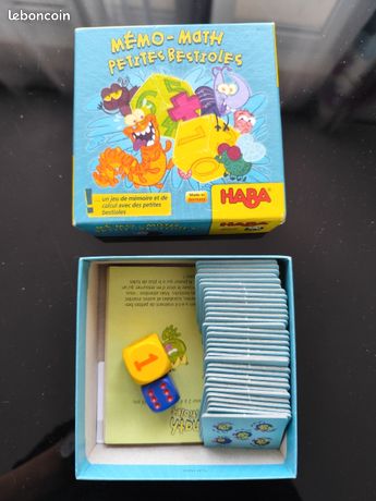 HABA Mémo-Math Petites Bestioles – Jeu De Société Éducatif Pour Compter Et Additionner Dès 5 Ans