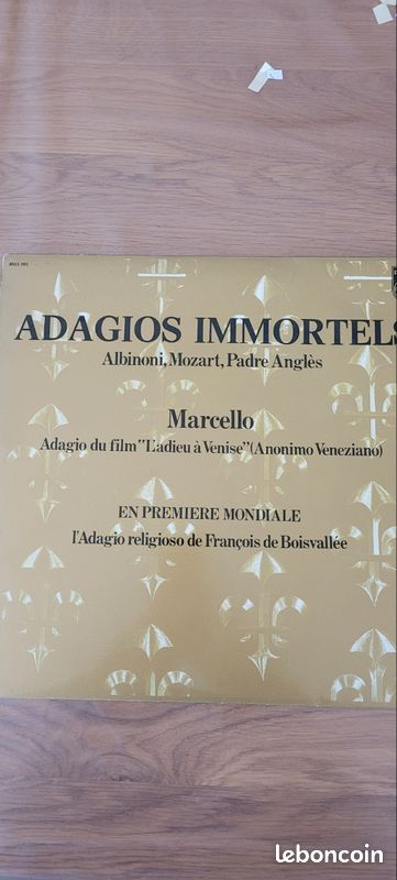 Vinyle 33t adagios immortels (image 1)