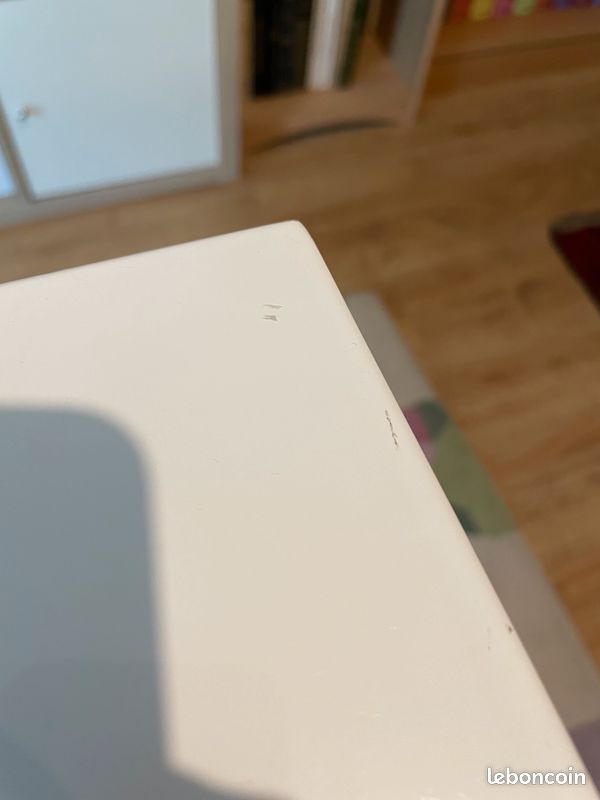 Table relevable extensible Lysandra 6 couverts MDF blanc (image 5)
