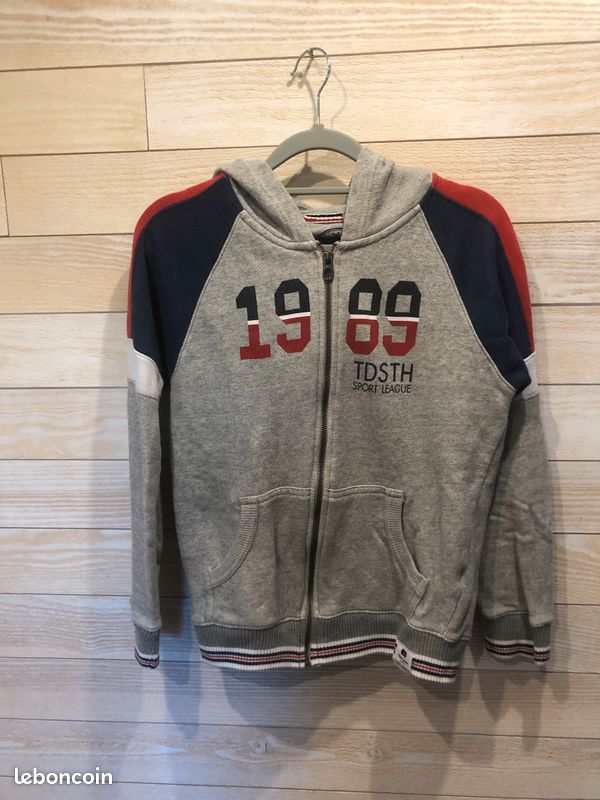 Sweatshirt zippé à capuche Teddy Smith - Taille XS/14 ans (image 1)