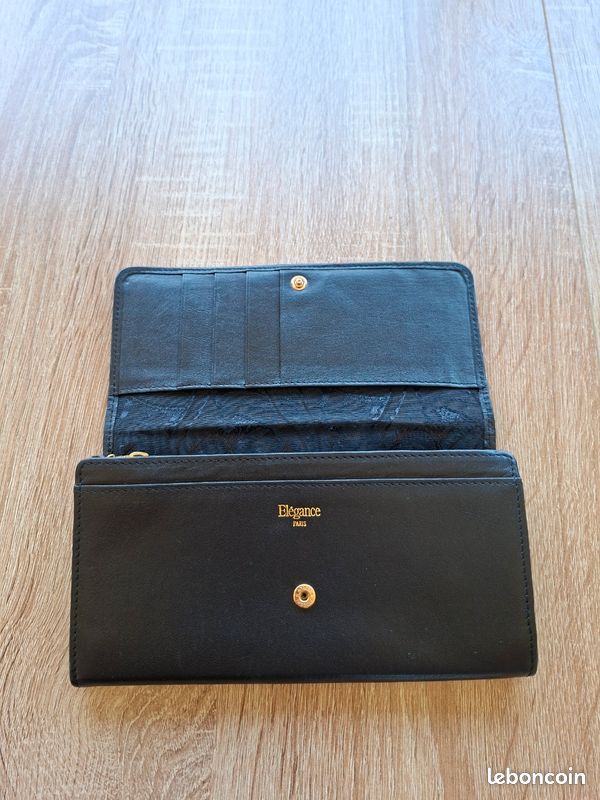 Portefeuille Cuir Elégance Paris - Vintage Chic (image 4)