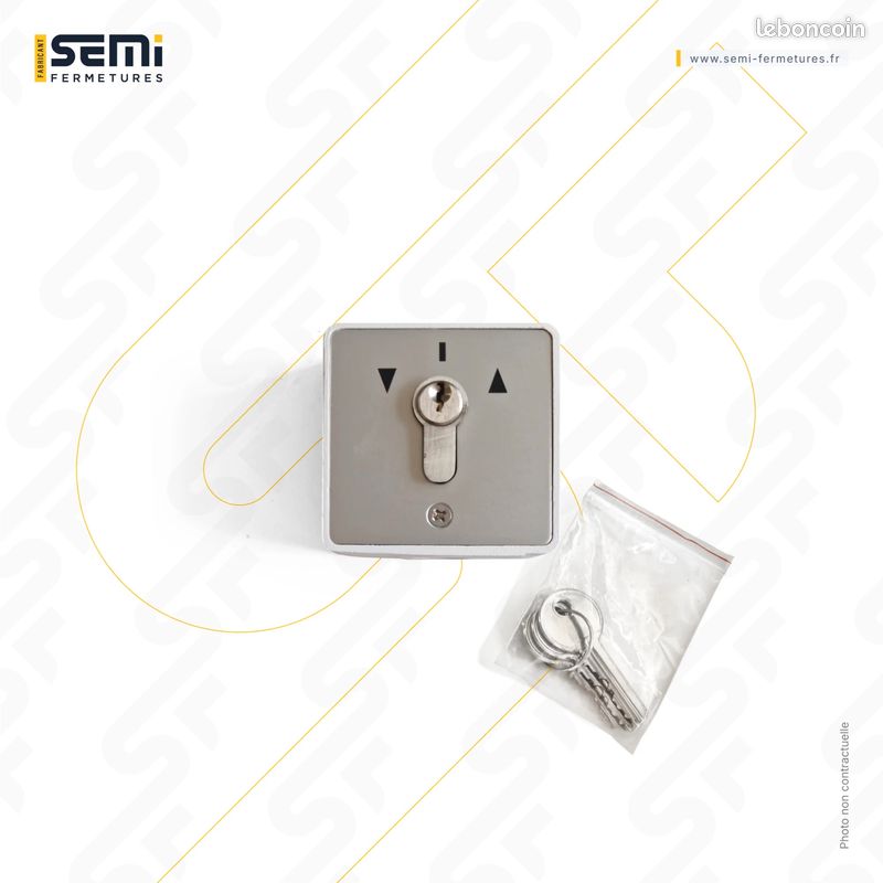 Boîte à clé en applique SF – Interrupteur à clé montée/descente pour rideau métallique – Sans code, sans souci (image 3)