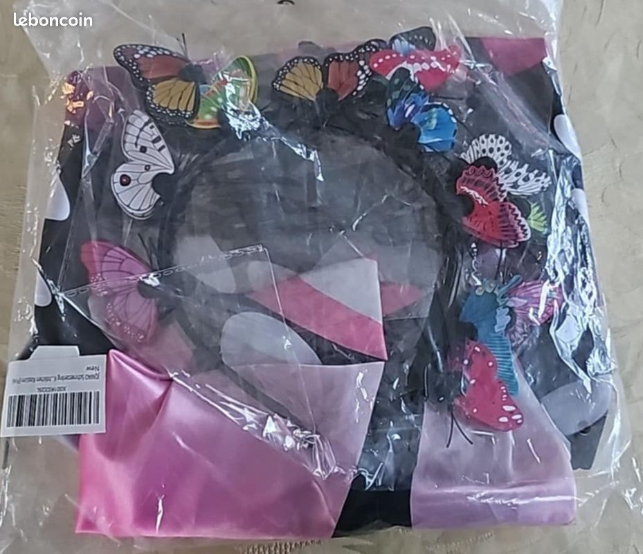 Costume Papillon rose Enfant – Cape avec ailes et accessoires - Vêtements