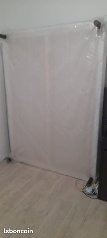 Lit complet : Matelas + Sommier avec 4 pieds (image 3)