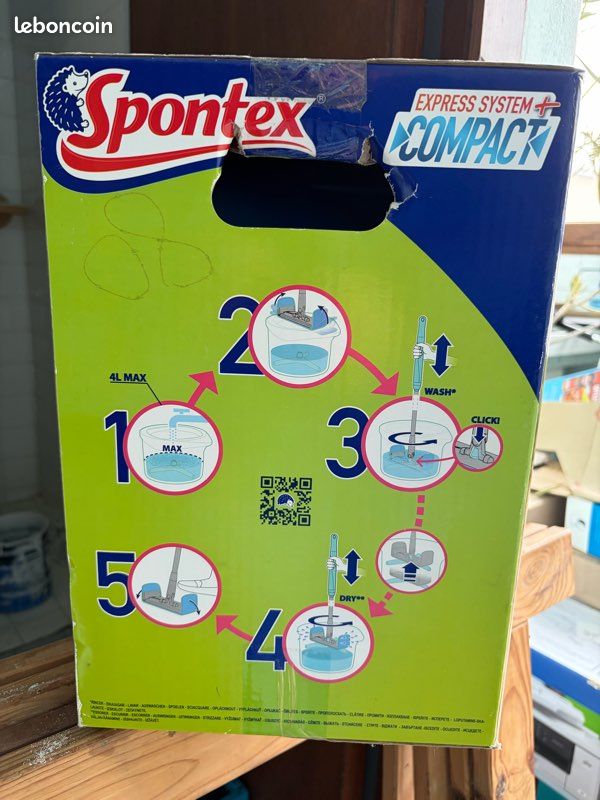 Recharge Microfibre Express System Plus – Tête De Balai Plat Spontex