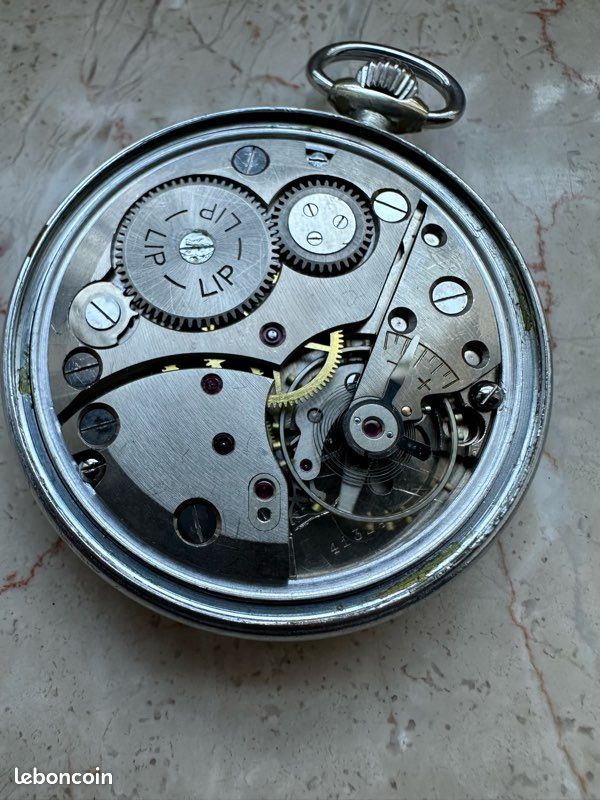 Montre à Gousset Ancienne LIP Chronolip - Mécanique - Vintage - Très Bon état