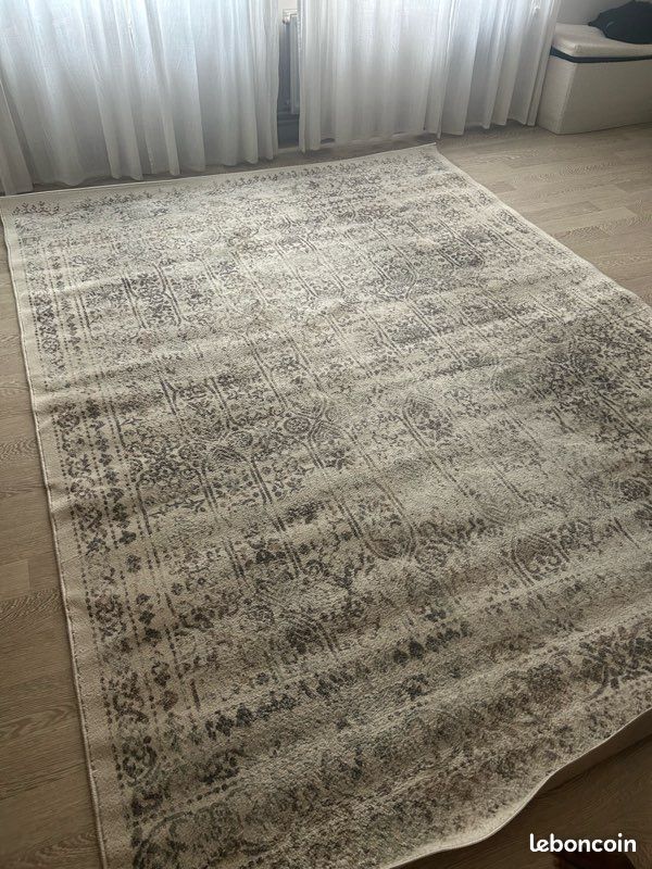Tapis oriental/ persan greige gris (image 5)