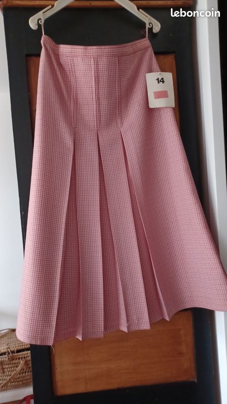 Jupe Plissée Dorée - Taille 36, En Polyester, Neuve Avec étiquette | Style Rétro