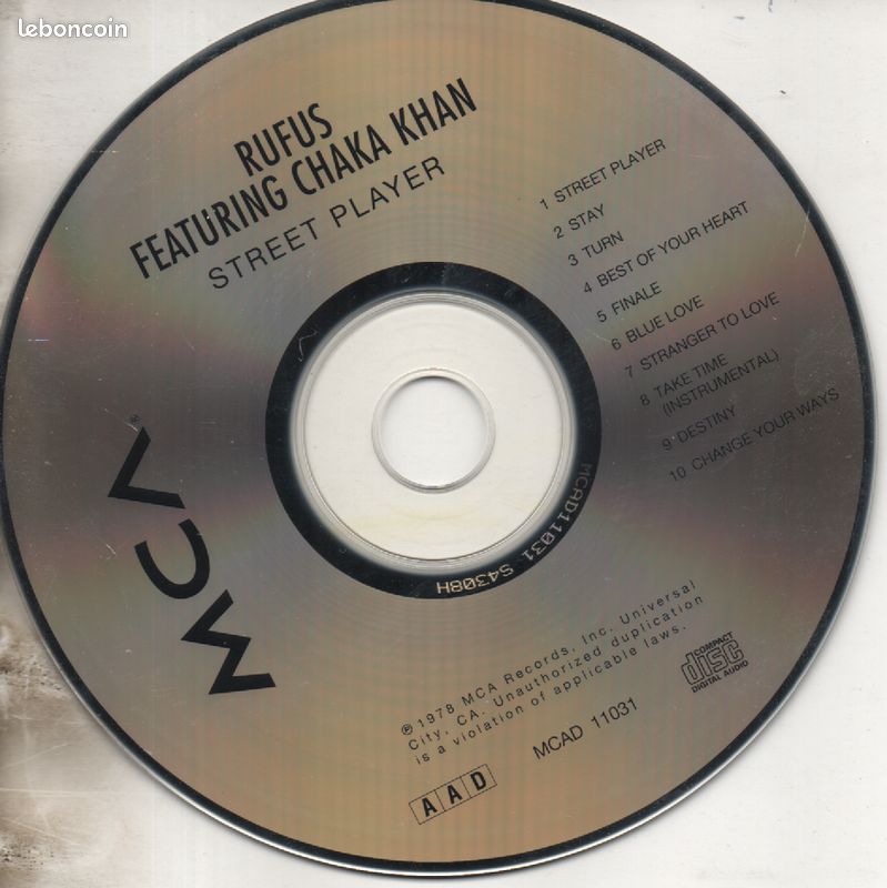 Rufus & Chaka Khan - Street Player - CD (image 2)