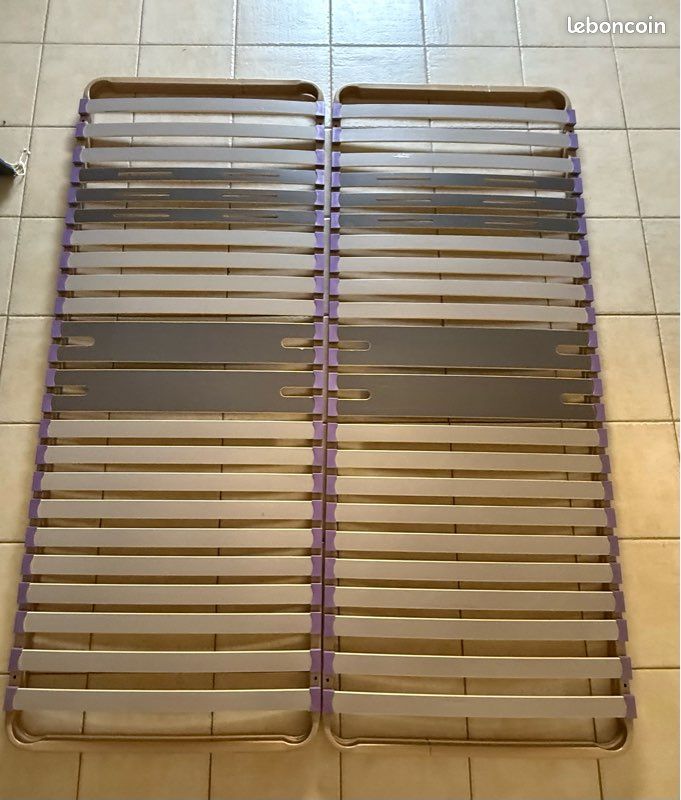 Sommiers - 2 cadres 24 lattes - 80x190 cm (image 2)