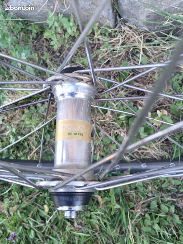 Paire De Roues VTT 26 Pouces Mavic 231 / Shimano Deore XT Années 90