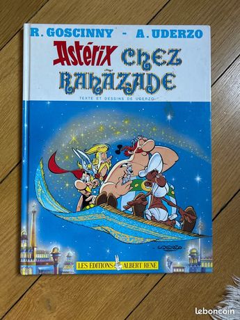 Serigraphie Escale  Astérix chez Rahazade signé par UDERZO (1987