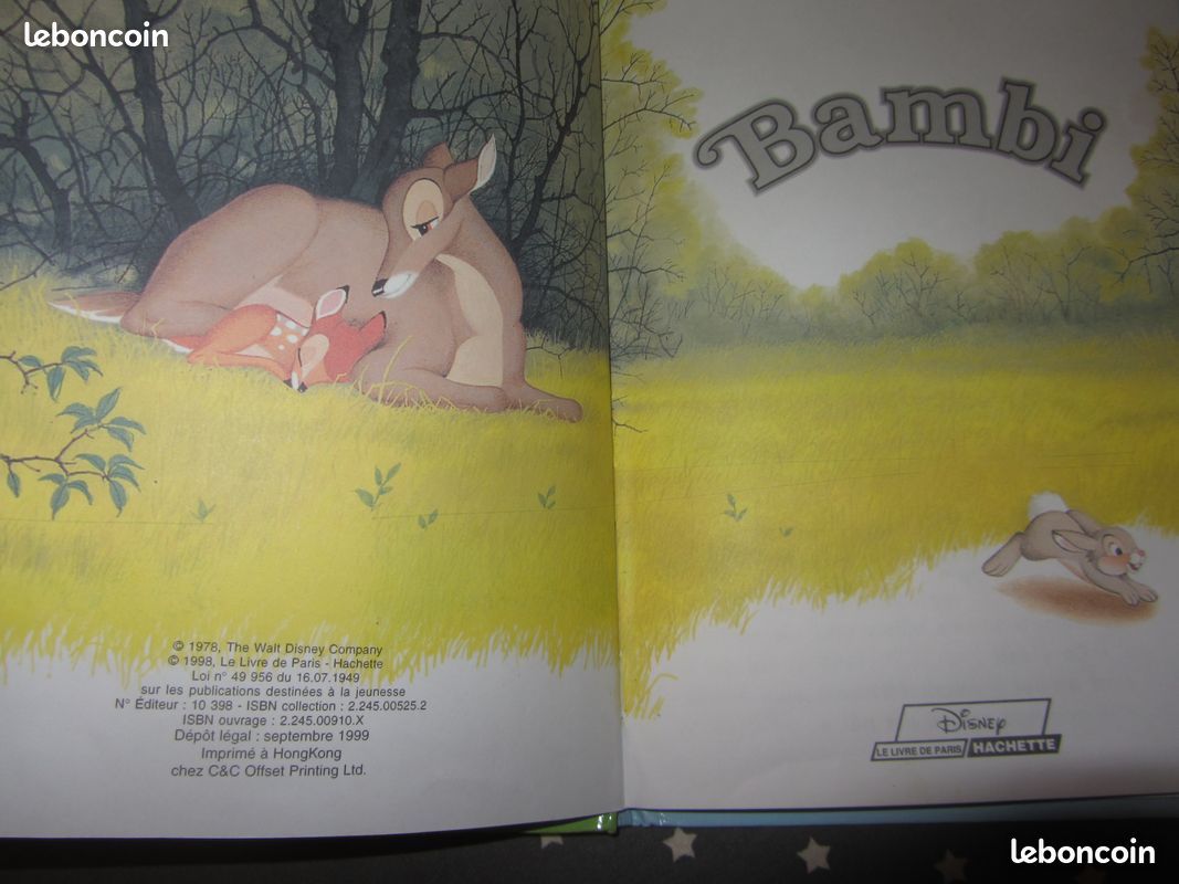 Livre "BAMBI" édition DISNEY HACHETTE (image 3)