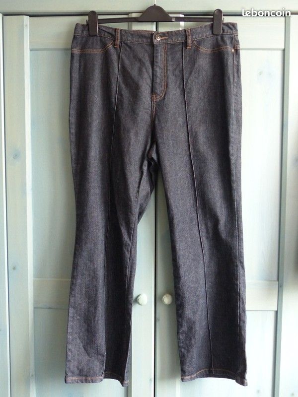 Jean bleu foncé - gris \ Taillissime \ taille 50 (image 1)
