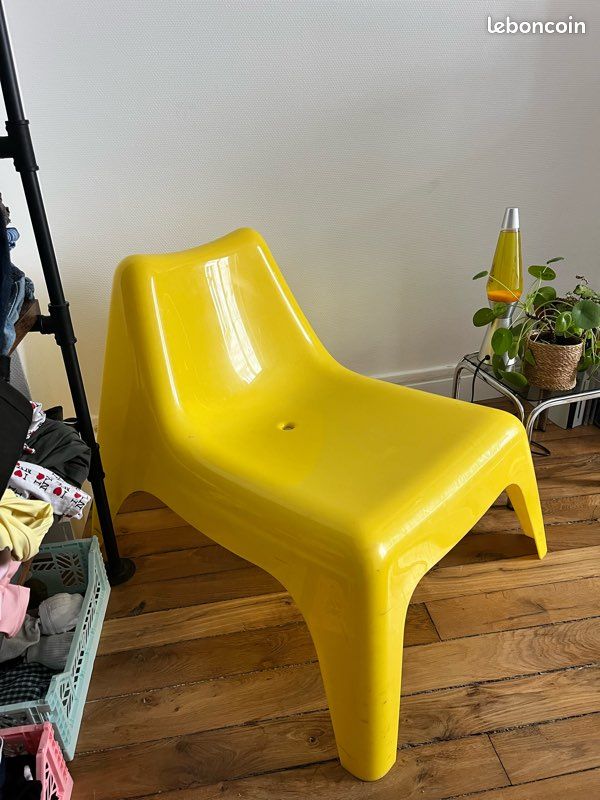 Chaise design jaune (image 3)
