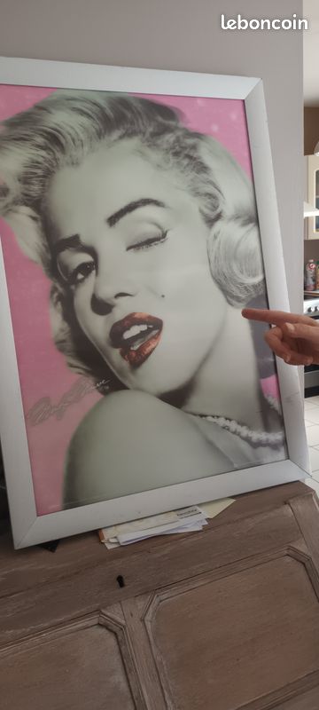 Tableau de marilyne monroe avec reflet (image 3)