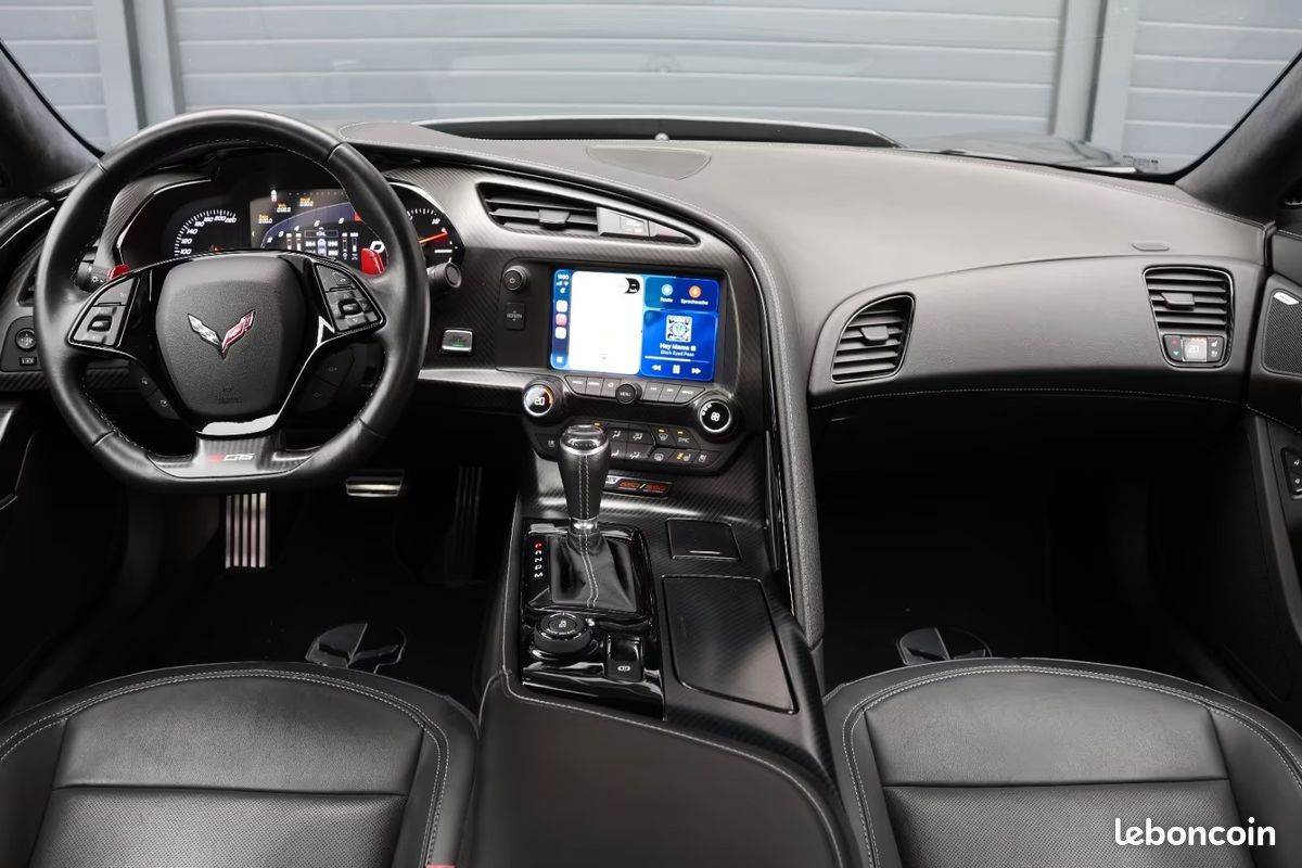 CORVETTE C7 Z06 6.2 V8 659 ch – HUD – Bose – Caméra 360° – Targa Carbone (image 26)