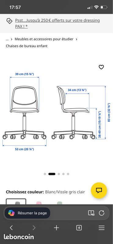 Chaise de bureau (image 4)
