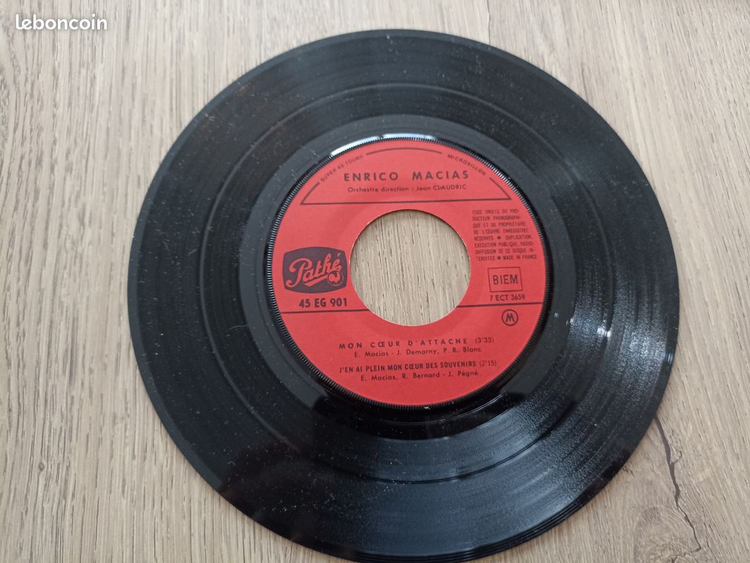 Disques vinyle 45-tours Enrico Macias (image 2)