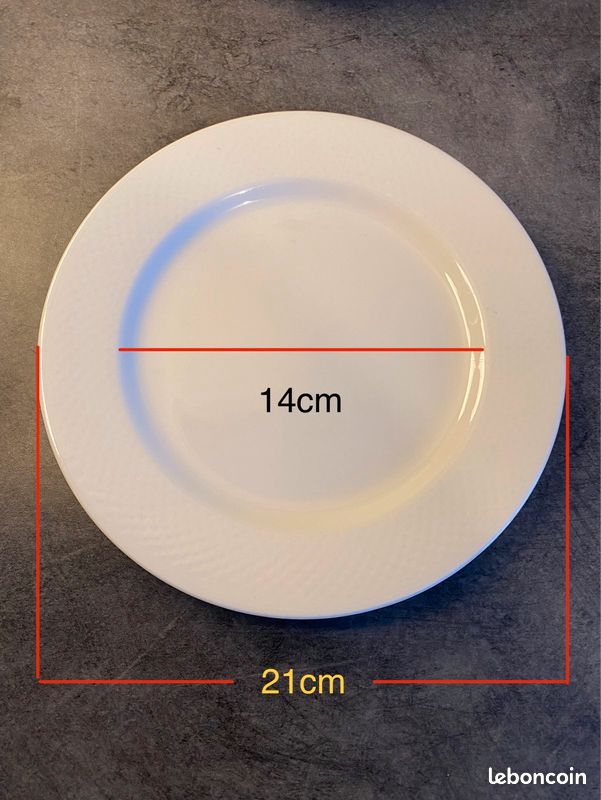 Lot de 4 assiettes villeroy & boch diamètre 21cm (image 1)