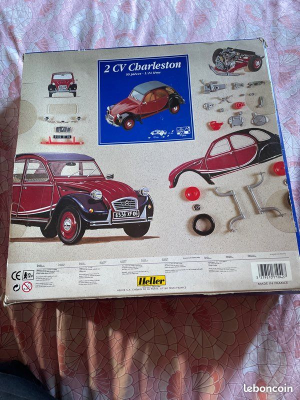 Maquette Heller Citroën 2 CV Charleston 1/24 - Kit Modélisme à Monter Neuf Boîte