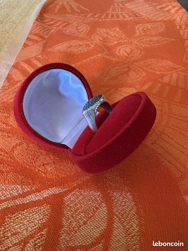 Bague argent rhodié (image 1)