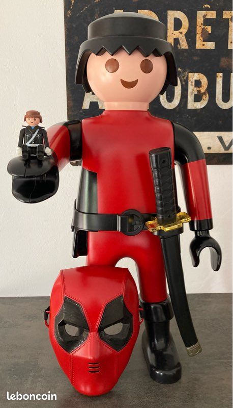 Custom Playmobil Deadpool Playmobil Playmobil Géant Xxl Customisé - Main Image