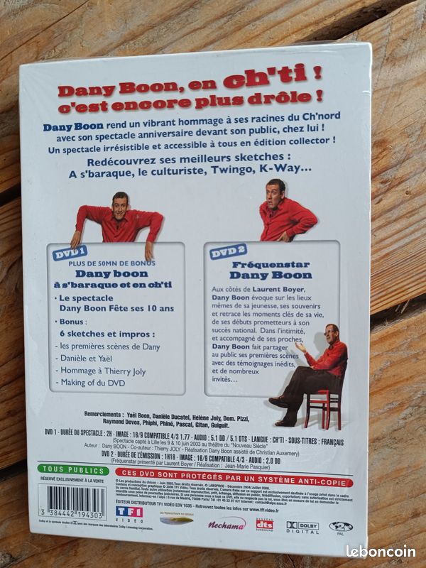 DVD neuf spectacle Dany Boon à s'baraque et en ch'ti (image 2)