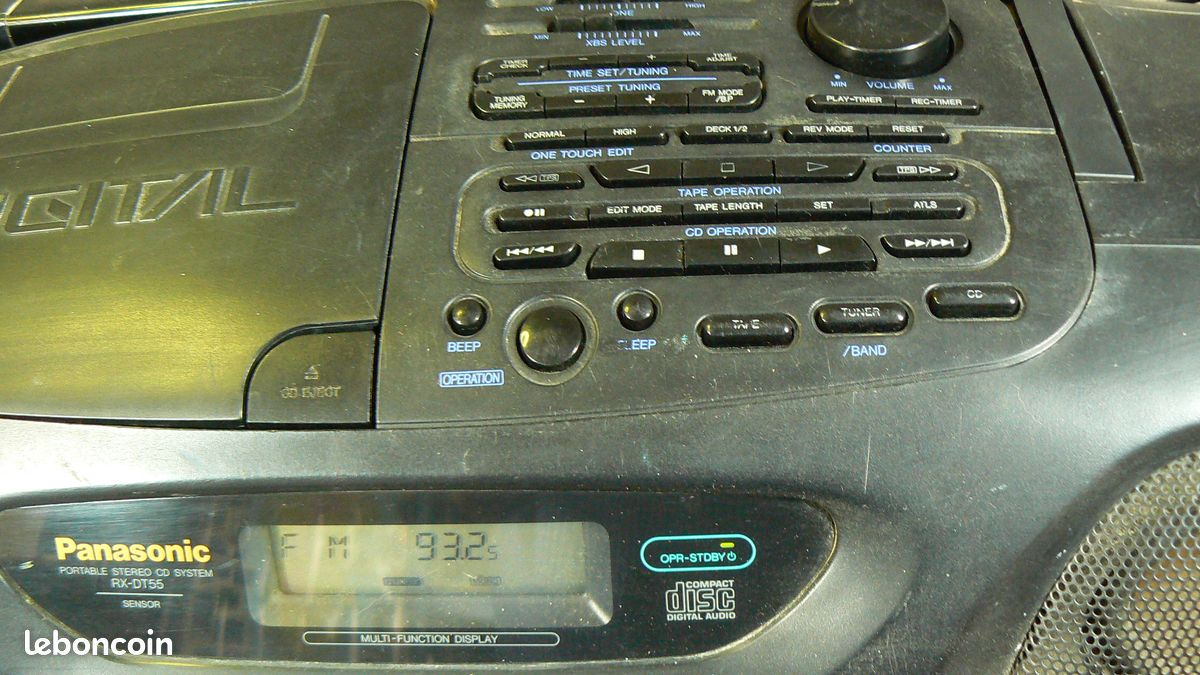 Panasonic RX-DT55, radio CD K7 (image 2)