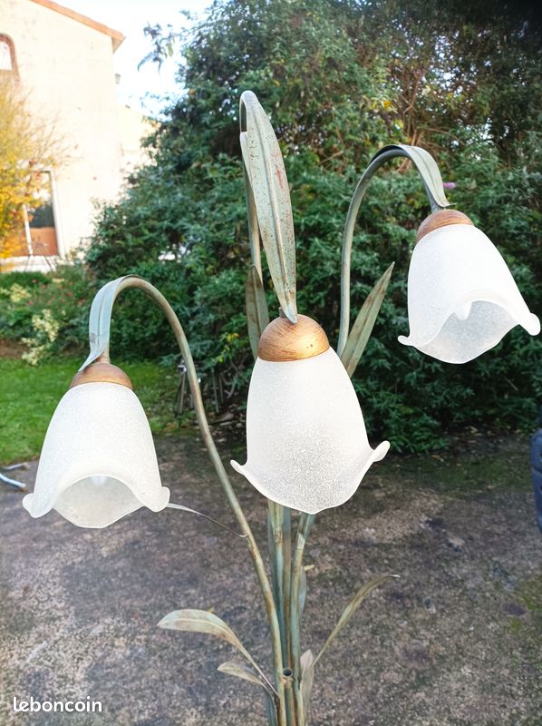 Lampadaire en Fer Forgé - 1940 - Antiquités Lecomte
