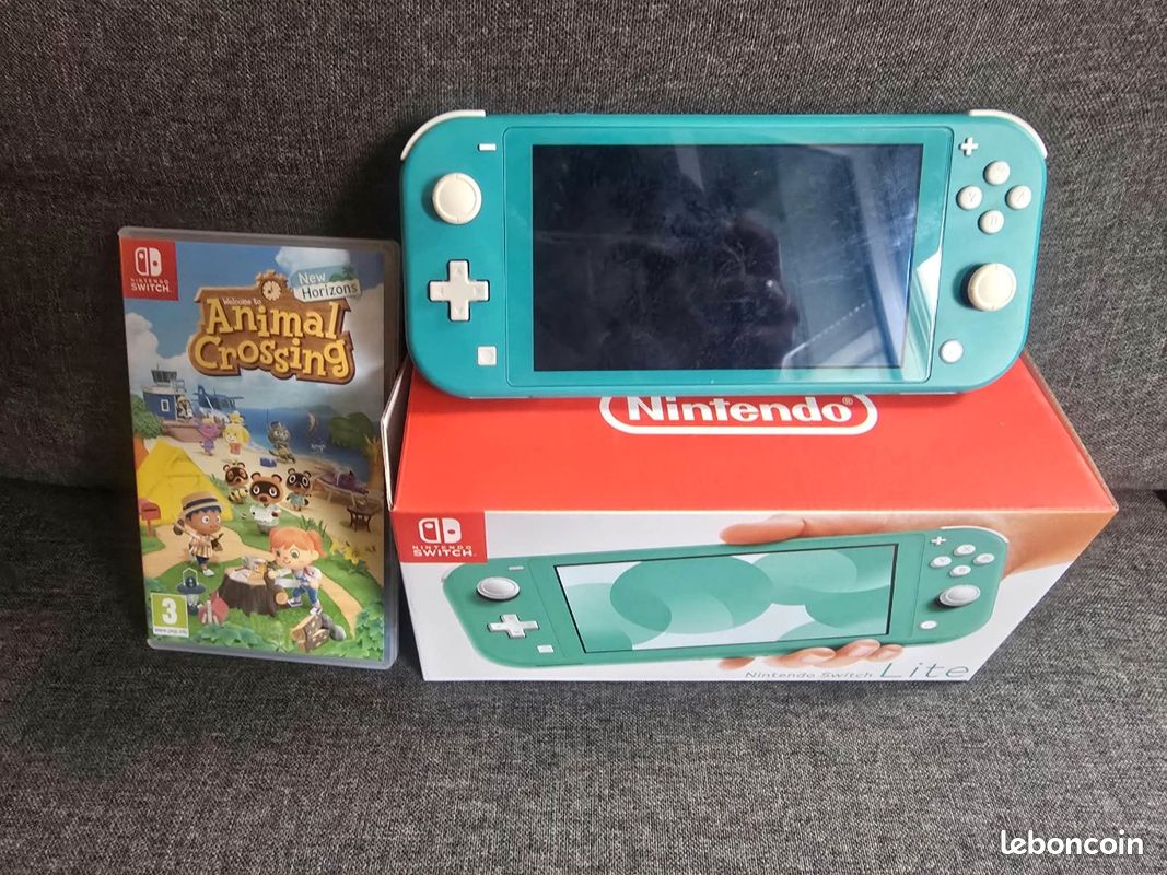 Switch lite+animal crossing (image 1)