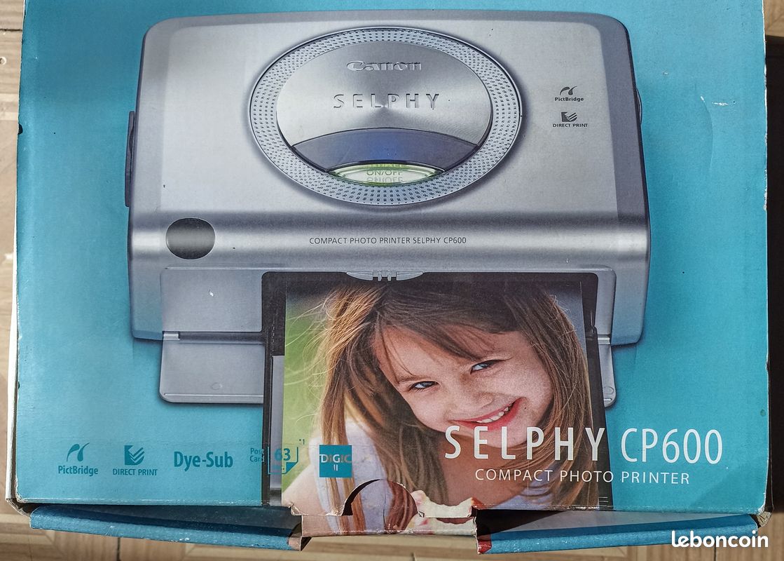 Imprimante CANON Selphy CP600 carte postale + PC portable TOSHIBA (image 1)