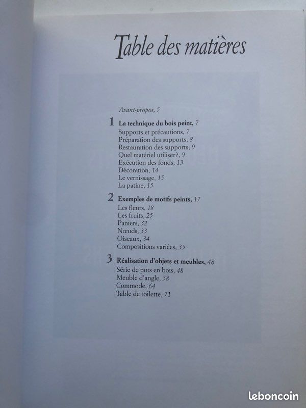 Motifs peints sur bois (image 3)