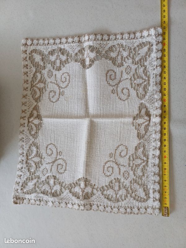 Lot 9 serviettes anciennes coton (image 2)