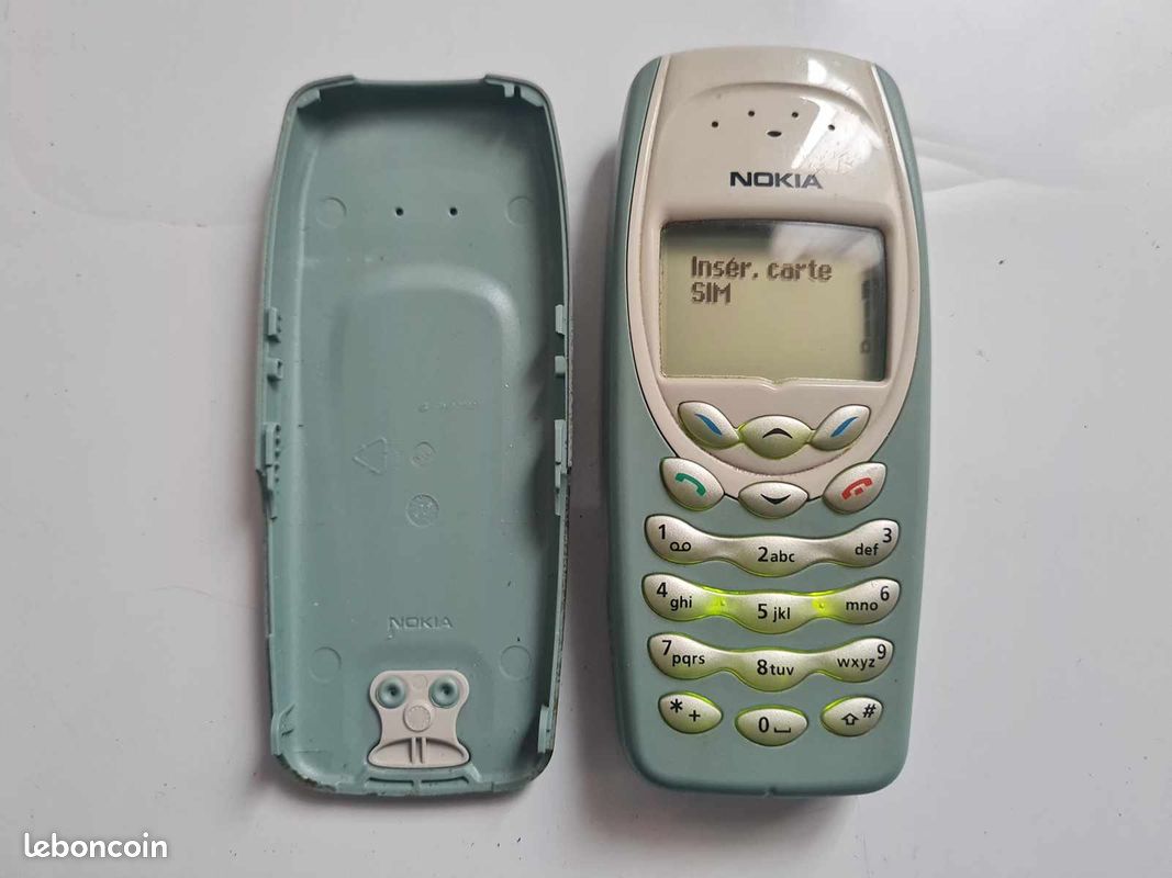 Vieux Nokia 3410 En Gris – Avec Boîte, Chargeurs Et Batterie, Bon état