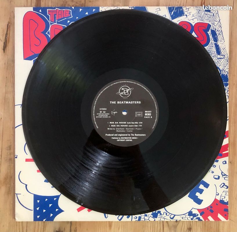Rok Da House - The Beatmasters feat. The Cookie Crew - vinyle Maxi 45T France 1988 Rhythm King / Virgin (image 5)