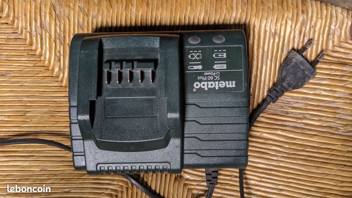 Chargeur Metabo 18V, 14,4V et 12V (image 1)