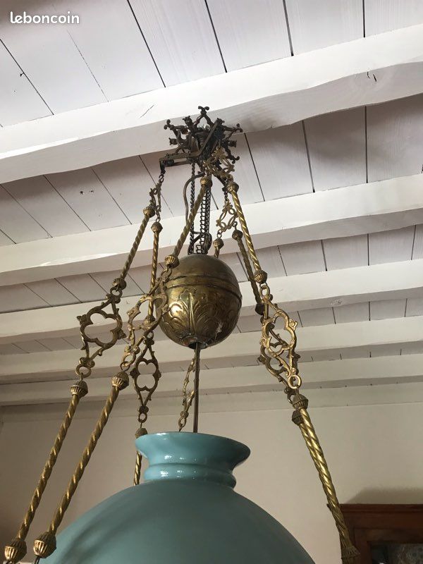 Lustre ancien opaline (image 6)