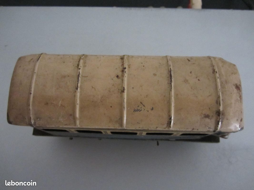 Wagon Voyageurs Pullman à Bogies JEP échelle O - Tôle 20cm, 1932, Bon état