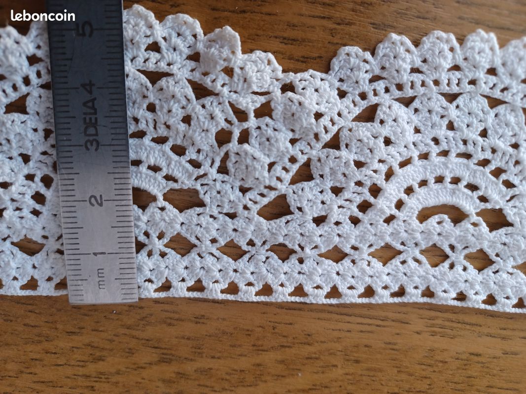 Haut Femme Gris En Dentelle Coton Crocheté Taille M - Fait Main USA