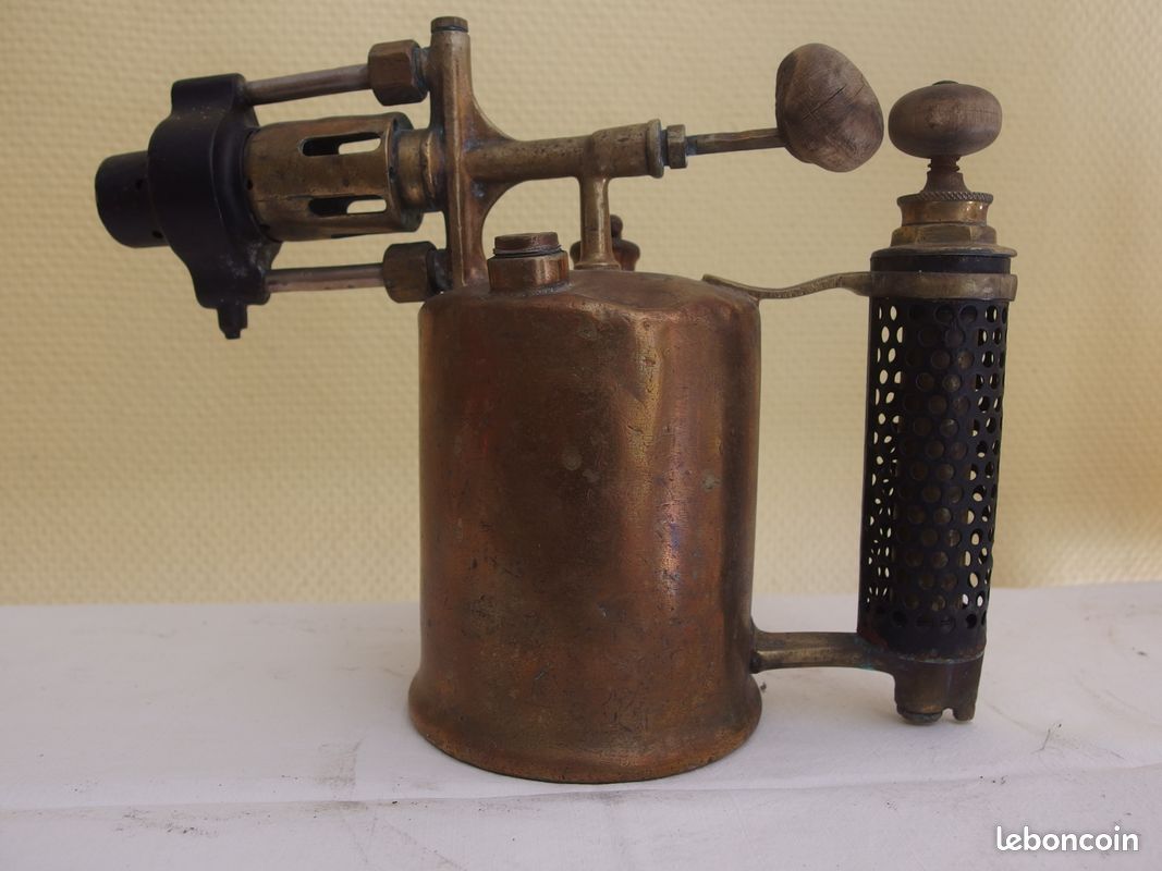 Ancienne lampe à souder-chalumeau en cuivre (image 2)