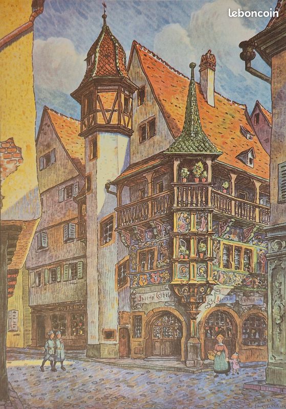 Livre COLMAR EN FRANCE 110 Aquarelles, Dessins, Eaux-Fortes par HANSI - Etat comme NEUF ( Carlos Fischer Alsace Alsatia ) (image 13)