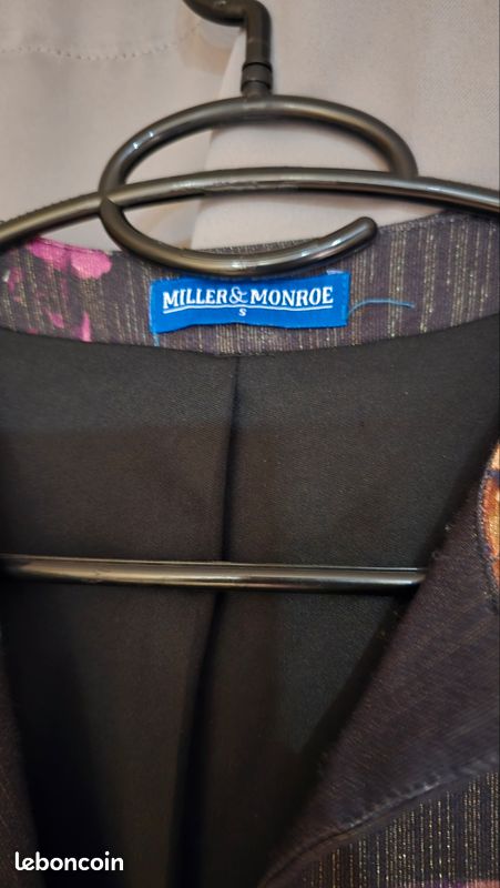 Veste Tailleur Femme Alexon Neuve Sans étiquette Taille 16 - Laine - Noir/Ivoire/Gris - Travail/Mariage