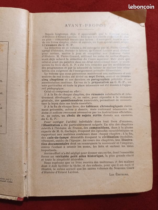 HISTOIRE DE FRANCE illustrée depuis les origines jusqu'à la révolution, Lavisse EUR 14,00