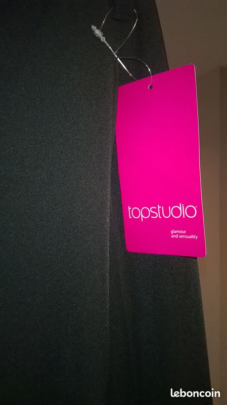 Pantalon large noir (image 2)