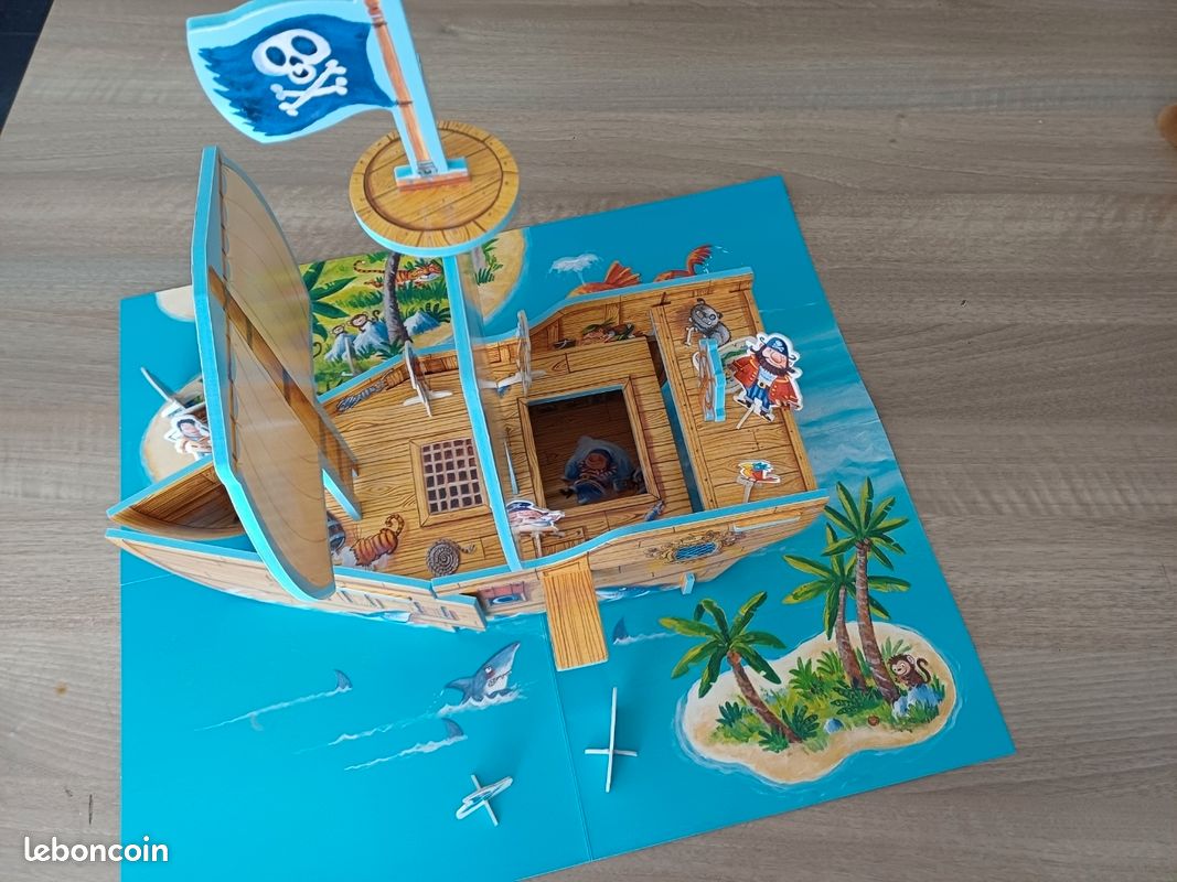Le bateau des Pirates : Coffret Livre et Jeu de construction (image 8)
